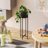 Ghiveci decorativ GED025 Negru 23x78x23 cm - 3