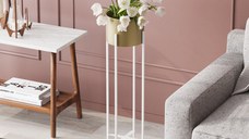 Ghiveci decorativ GED025C Auriu 23x78x23 cm