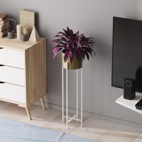 Ghiveci decorativ GED025C Auriu 23x78x23 cm - 3