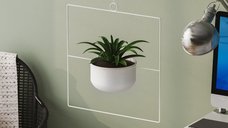 Ghiveci decorativ Pandantif Alb 40x40x17 cm