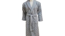 Halat de Baie Jacquard Velour, Unisex, Demore Blue