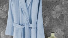 Halat de Baie Unisex, Bamboo Blue, Marime L (Bambus)