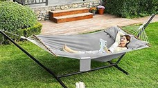 Hamac, Songmics, Gri, 210x150 cm