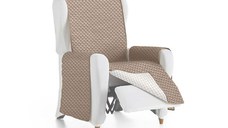 Husa Matlasata Fotoliu Impermeabila Oslo Bej, C01 (Microfibra)