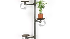 Jardinieră BORURAF263 Argintiu 114x31x12 cm