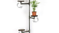 Jardinieră BORURAF263 Argintiu 114x31x12 cm