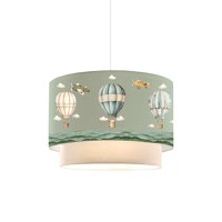 Lampa pentru copii Balon, Pako World, Verde-Crem, 30x30x20 cm - 1