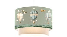 Lampa pentru copii Balon, Pako World, Verde-Crem, 30x30x20 cm