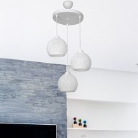 Lampa PWL-0973, Pako World, E27, Alb, 35x35x18 cm - 2