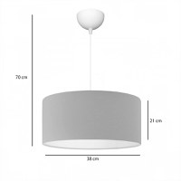 Lampa PWL-1091, Pako World, Bej, 38x38x21 cm - 2