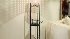 Lampadar AYD-3335 Crem 19x20x140 cm