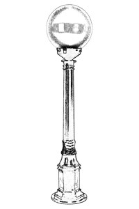 Lampadar de exterior M4B Negru 90x25 cm - 2