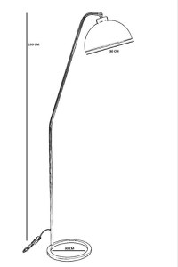 Lampadar Delta Siyah Lambader Retro 3 Baslikli Negru - 4