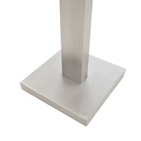 Lampadar din Metal PWL-0940, E27, argintiu-negru-gri, 43x43x153 cm - 4