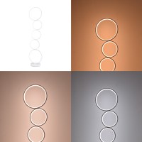 Lampadar LED Chemal Alb 30x30x130 cm - 2