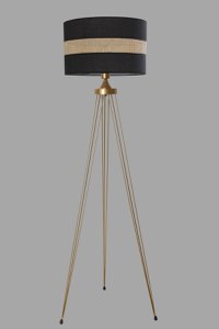 Lampadar Star Eskitme Lambader Silindir 02 Rattan Abajurlu Aramiu - 3