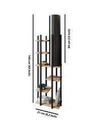 Lampadar Vogue Negru 25x160x45 cm - 2