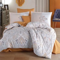 Lenjerie 1 Persoana Aramis Hardal (Bumbac 100%) - 1