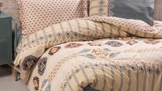 Lenjerie 1 Persoana Dakota Gri (Bumbac 100%)