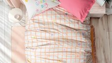 Lenjerie 1 Persoana Jours Roz (Bumbac 100%)