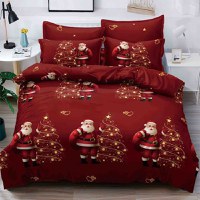 Lenjerie 1 Persoana Mos Craciun Jolly V41 (Finet) - 1