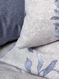 Lenjerie 1 Persoana Nitsa Bleumarin (Bumbac 100%) - 2