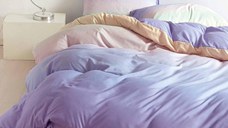 Lenjerie Accent Cobalt 4 Piese (Bumbac Satinat)