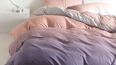 Lenjerie Accent Somon 4 Piese (Bumbac Satinat)