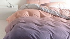 Lenjerie Accent Somon 4 Piese (Bumbac Satinat)