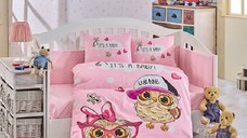 Lenjerie Bebe Coolbaby Pink (Bumbac Poplin)