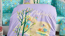 Lenjerie Bebe Dreamclock Lila (Bumbac Poplin)