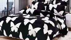 Lenjerie cocolino cu elastic 180x200 Black Sky(Cocolino)