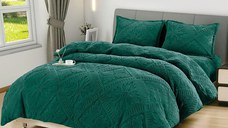 Lenjerie cocolino cu Elastic 180x200 Sigma V22 Verde inchis (Cocolino)