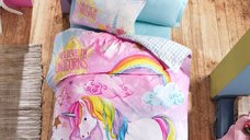 Lenjerie Copii cu Elastic 100x200 Dream Mint (Bumbac 100%)