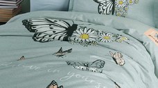 Lenjerie Copii Daisy Love V1 Mint (Bumbac 100%)