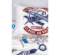 Lenjerie Copii Flying Gri (Bumbac 100%) - 2