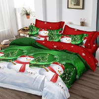 Lenjerie Craciun cu Elastic 180x200 Noel V36 6 Piese (Finet) - 1