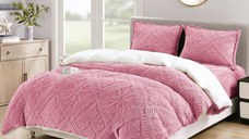 Lenjerie cu blanita, Elastic 180x200 Sigma V20 Roz (Cocolino)