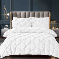 Lenjerie cu elastic 160x200 Rynker Alb 6 Piese (Finet) - 1