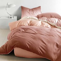 Lenjerie cu Elastic 180x200 Accent Dry Rose (Bumbac Satinat) - 1