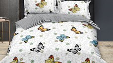 Lenjerie cu Elastic 180x200 Candy (Bumbac Satinat)