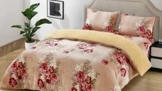 Lenjerie cu Elastic 180x200 Marina, 4 Piese, cu Blanita (Cocolino)