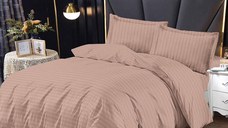 Lenjerie Damasc cu elastic 180x200 Bright V6 Bej inchis (Finet)