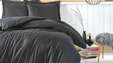 Lenjerie Elegant Stripe Antracit (Satin Deluxe)