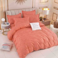 Lenjerie Flowers Orange 6 Piese (Finet) - 1