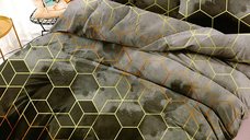 Lenjerie Geometric Grey 6 Piese (Finet)