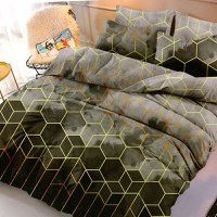 Lenjerie Geometric Grey 6 Piese (Finet) - 1