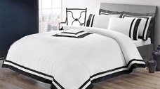 Lenjerie King Size Nouveau Antracit (Bumbac Egiptean)