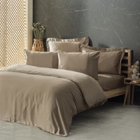 Lenjerie King Size Silky Bej (Satin Deluxe) - 1