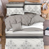 Lenjerie Medy Gri (Bumbac Satinat) - 1